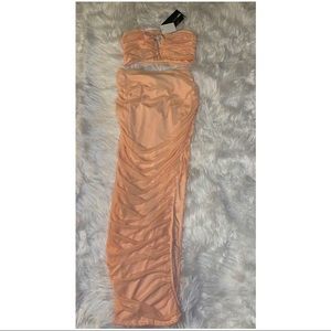 Fashion Nova Living Young Love Ruched Skirt Set